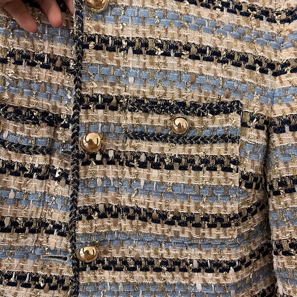 VERONICA BEARD Sumira metallic tweed jacket - Picture 4 of 5